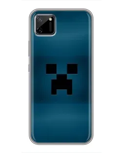 Чехол для Realme C11 с картинкой «Крипер текстура»