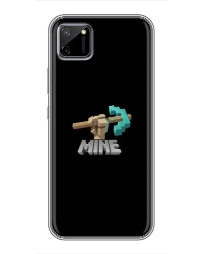 Чехол для Realme C11 с картинкой «Алмазная кирка»