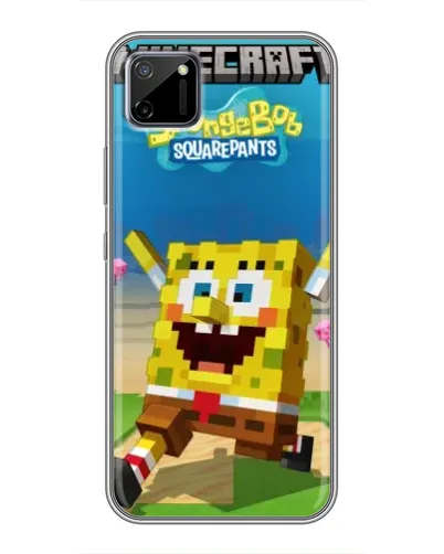 Чехол для Realme C11 с картинкой «Губка Боб Minecraft» Чехол для Realme C11 с картинкой «Губка Боб Minecraft»