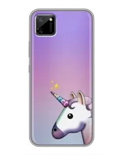 Чехол для Realme C11 с картинкой «Единорог градиент»