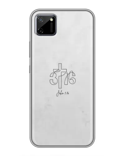 Чехол для Realme C11 с картинкой «Иоанна 3:16 Крест»