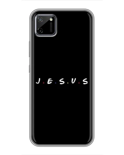 Чехол для Realme C11 с картинкой «Точки веры J.E.S.U.S.»