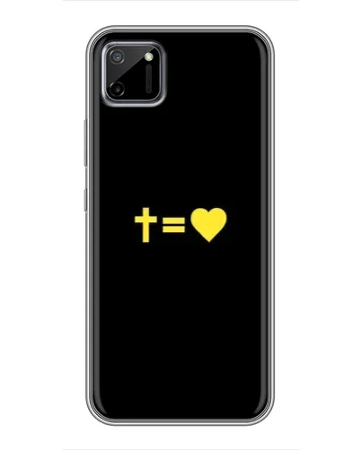 Чехол для Realme C11 с картинкой «Сердце и Крест»