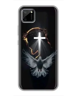 Чехол для Realme C11 с картинкой «Голубь и Свет»