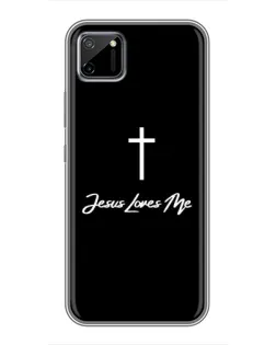 Чехол для Realme C11 с картинкой «Иисус любит тебя»