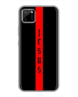 Чехол для Realme C11 с картинкой «Красная линия веры»