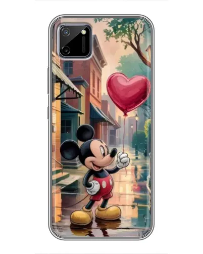 Чехол для Realme C11 с картинкой «Микки и шарик-сердце»