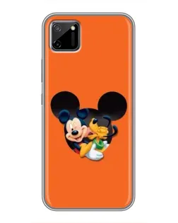 Чехол для Realme C11 с картинкой «Сердце Микки Минни»