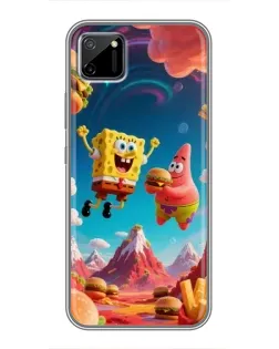 Чехол для Realme C11 с картинкой «Космический фастфуд»