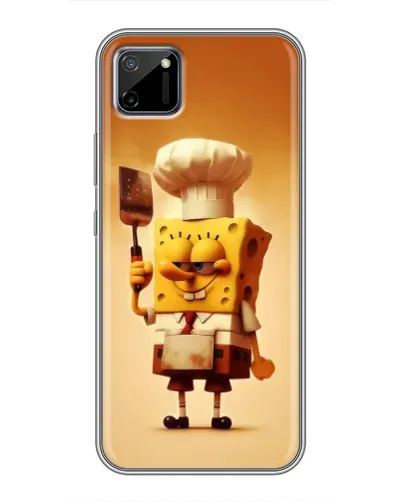 Чехол для Realme C11 с картинкой «Губка Боб повар»