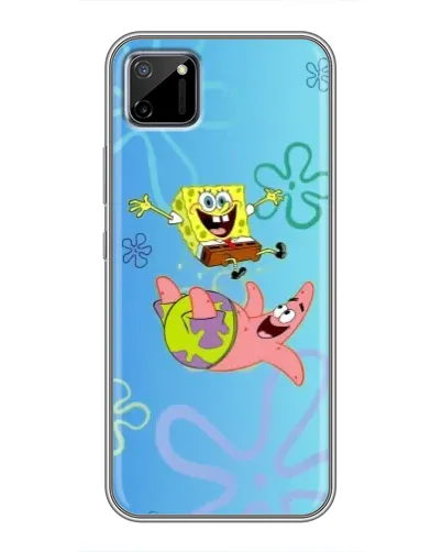 Чехол для Realme C11 с картинкой «Спанч Боб и Патрик»
