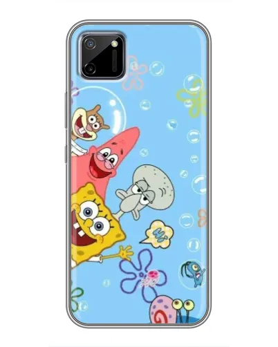 Чехол для Realme C11 с картинкой «Веселые пузырьки»