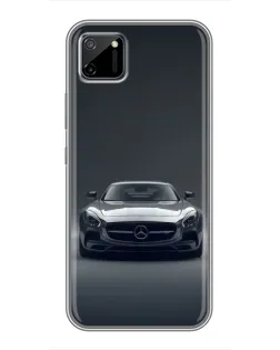 Чехол для Realme C11 с картинкой «Mercedes на черном»