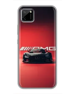 Чехол для Realme C11 с картинкой «Mercedes AMG — красная линия»