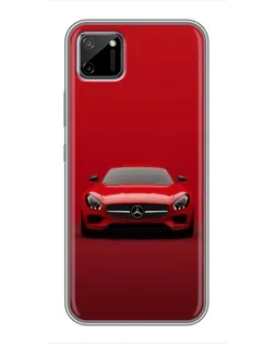 Чехол для Realme C11 с картинкой «Красный Mercedes AMG»