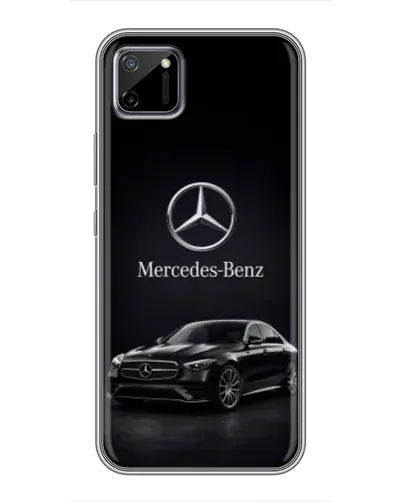 Чехол для Realme C11 с картинкой «Mercedes — решетка радиатора»