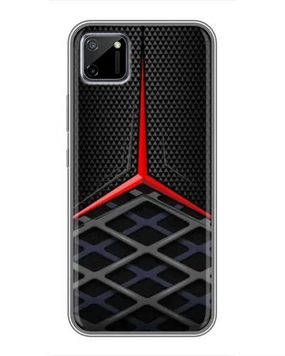 Чехол для Realme C11 с картинкой «Mercedes Carbon Grid»