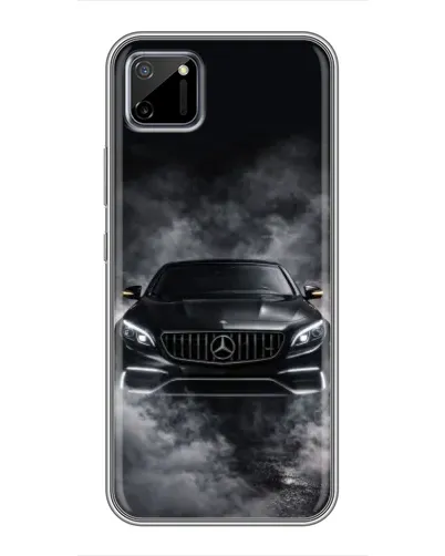 Чехол для Realme C11 с картинкой «Mercedes в дыму»