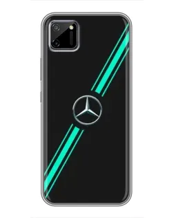 Чехол для Realme C11 с картинкой «Спортивные линии Mercedes» Чехол для Realme C11 с картинкой «Спортивные линии Mercedes»