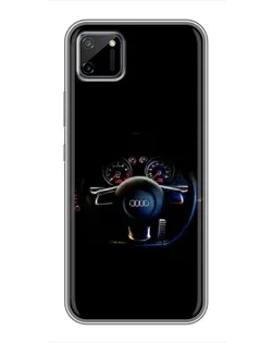Чехол для Realme C11 с картинкой «Салон Audi — руль» Чехол для Realme C11 с картинкой «Салон Audi — руль»