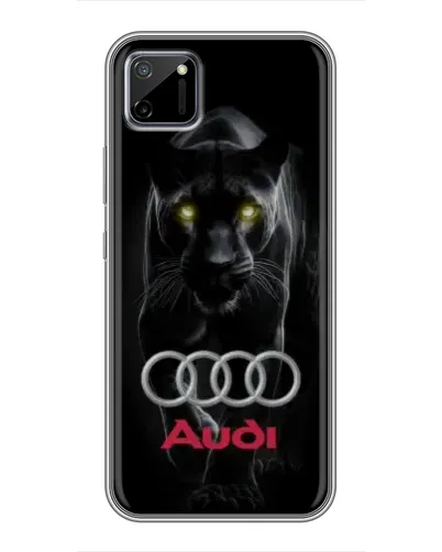 Чехол для Realme C11 с картинкой «Пантера и Audi»