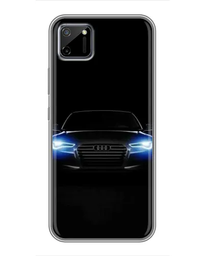 Чехол для Realme C11 с картинкой «Audi в неоне»