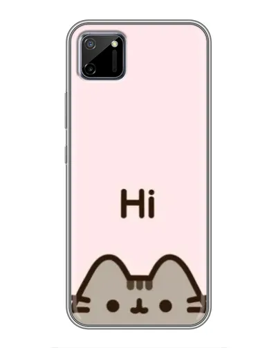 Чехол для Realme C11 с картинкой «Пушин говорит Hi» Чехол для Realme C11 с картинкой «Пушин говорит Hi»