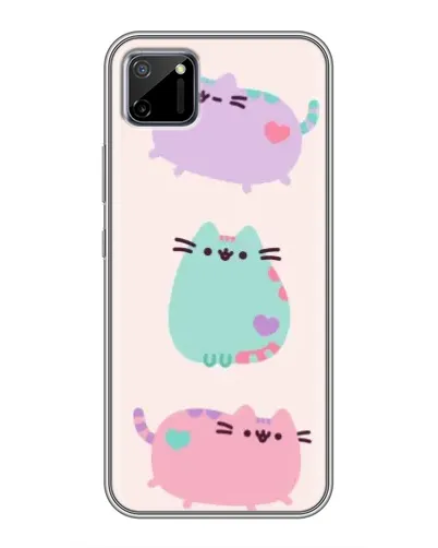 Чехол для Realme C11 с картинкой «Pusheen трио» Чехол для Realme C11 с картинкой «Pusheen трио»