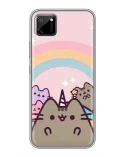 Чехол для Realme C11 с картинкой «Единорог Pusheen»