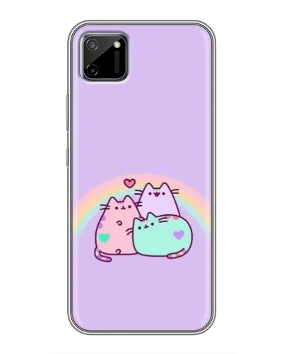 Чехол для Realme C11 с картинкой «Радужные Пушины» Чехол для Realme C11 с картинкой «Радужные Пушины»