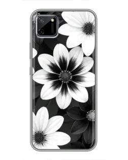Чехол для Realme C11 с картинкой «Монохромные астры» Чехол для Realme C11 с картинкой «Монохромные астры»