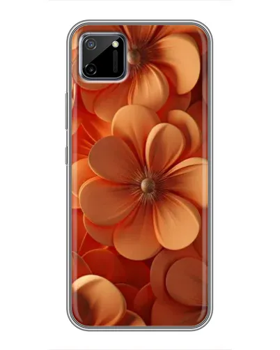 Чехол для Realme C11 с картинкой «Оранжевый макро цветок»