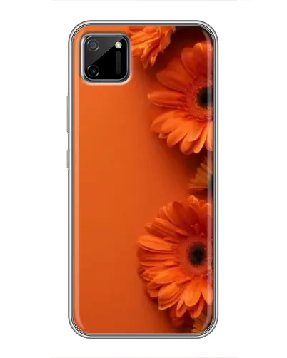 Чехол для Realme C11 с картинкой «Оранжевые герберы»