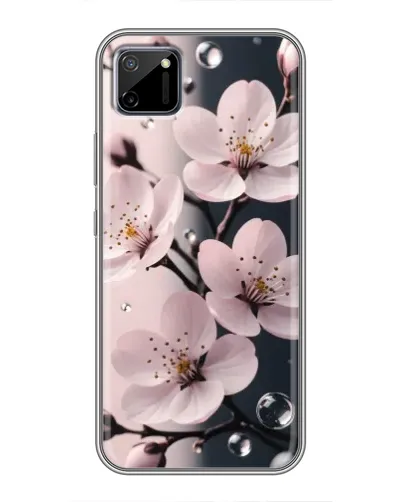 Чехол для Realme C11 с картинкой «Нежная сакура и капли» Чехол для Realme C11 с картинкой «Нежная сакура и капли»