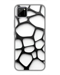 Чехол для Realme C11 с картинкой «Белая объемная сетка» Чехол для Realme C11 с картинкой «Белая объемная сетка»