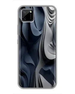 Чехол для Realme C11 с картинкой «Объемные синие складки» Чехол для Realme C11 с картинкой «Объемные синие складки»