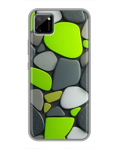 Чехол для Realme C11 с картинкой «Яркая неоновая галька»