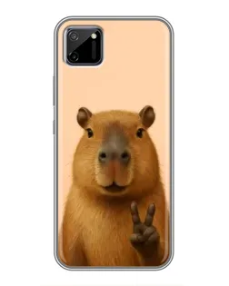 Чехол для Realme C11 с картинкой «Капибара виктория»