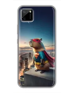 Чехол для Realme C11 с картинкой «Капи-мен супергерой»