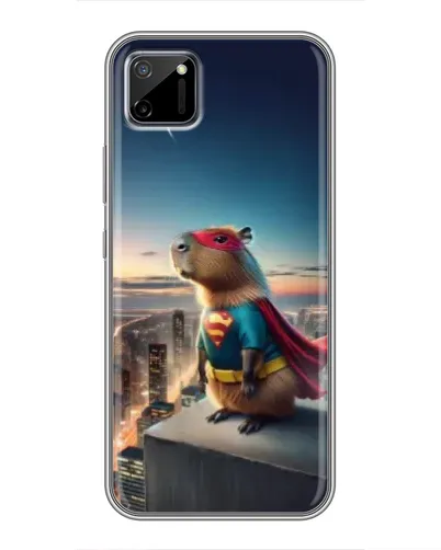 Чехол для Realme C11 с картинкой «Капи-мен супергерой»