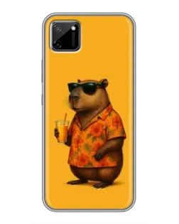 Чехол для Realme C11 с картинкой «Капибара на отдыхе»