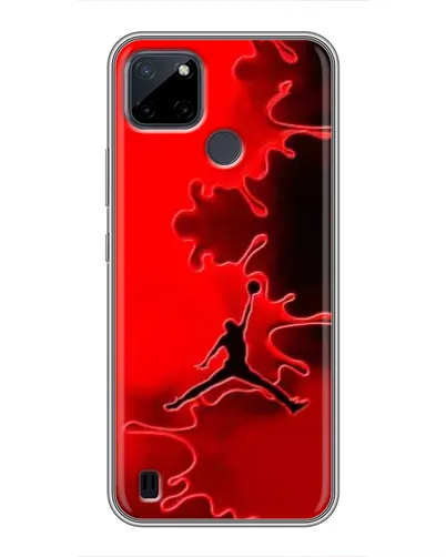 Чехол для Realme C12 с картинкой «Jordan Red Smoke»