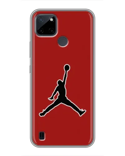 Чехол для Realme C12 с картинкой «Jordan Red Back»