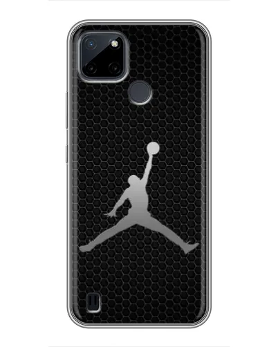 Чехол для Realme C12 с картинкой «Jordan Dark Carbon»