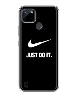 Чехол для Realme C12 с картинкой «Классический принт Nike»