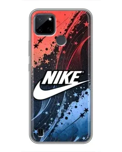 Чехол для Realme C12 с картинкой «Градиентный принт Найк»