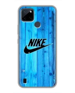 Чехол для Realme C12 с картинкой «Голубое дерево Nike»