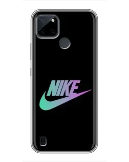 Чехол для Realme C12 с картинкой «Nike — городская ночь»
