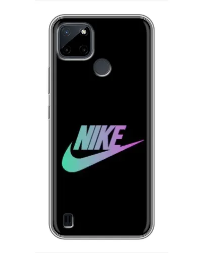 Чехол для Realme C12 с картинкой «Nike — городская ночь»