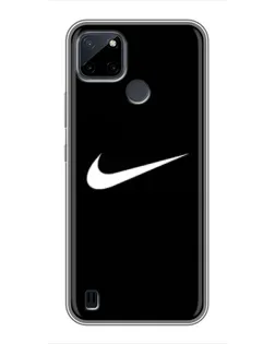 Чехол для Realme C12 с картинкой «Минималистический Найк»